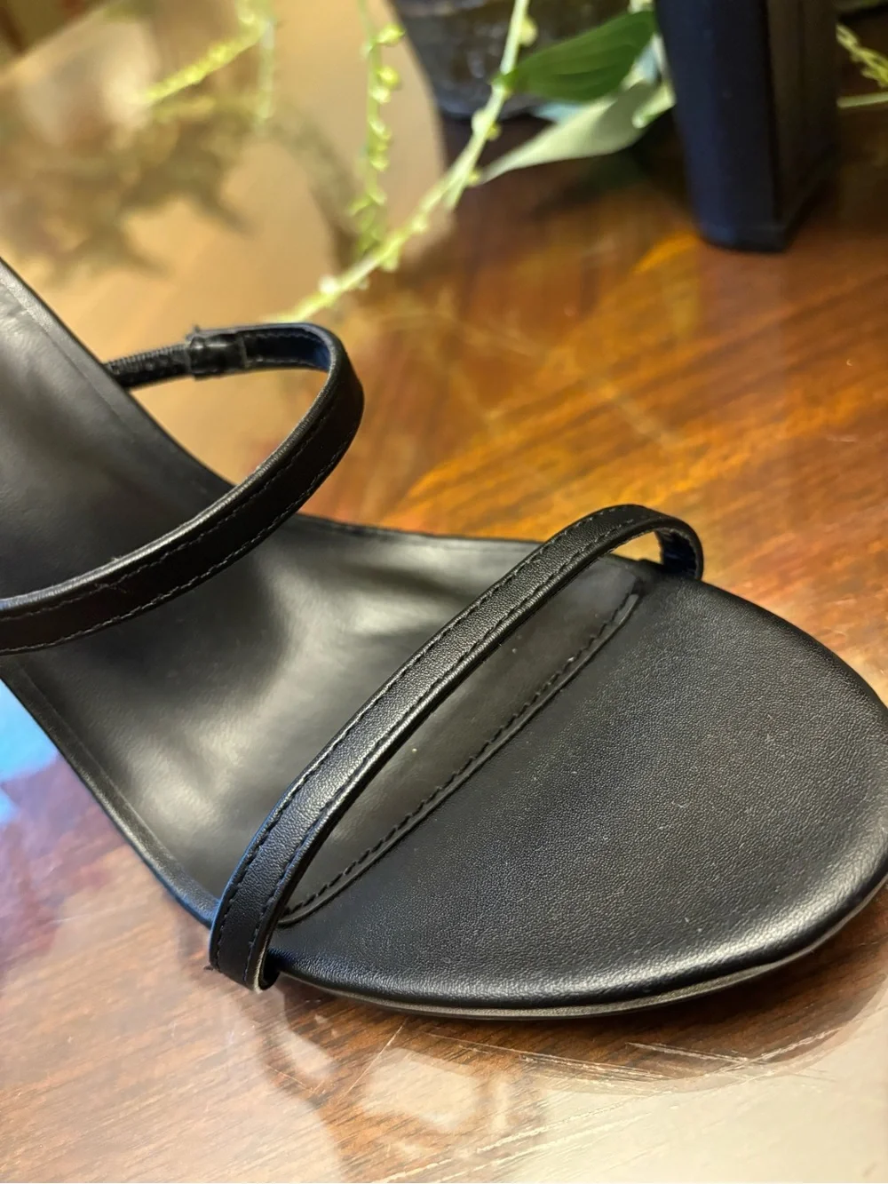 Wild Fiva Black Braided Rhinestone Strap Heels Size 9